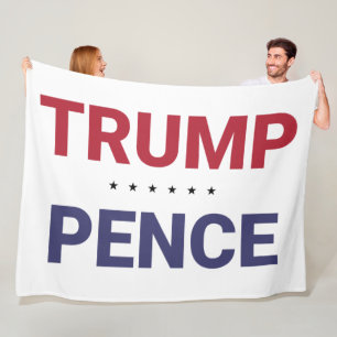Donald Trump and Mike Pence (2020 US Election) Fleece Blanket