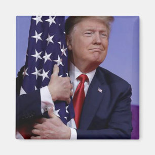 Donald Trump and the US Flag Magnet