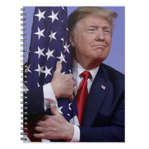 Donald Trump and the US Flag Notebook