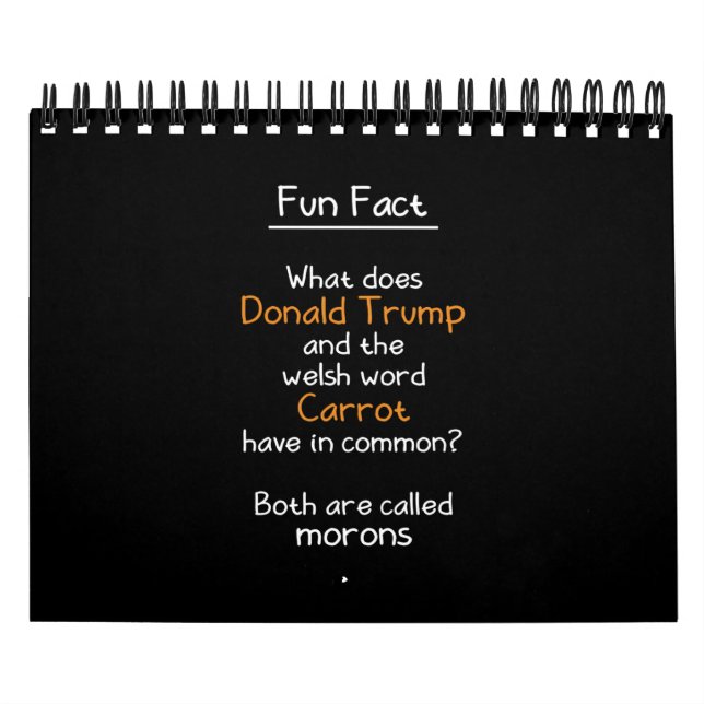 Donald Trump and Welsh Carrot Calendar (Cover)