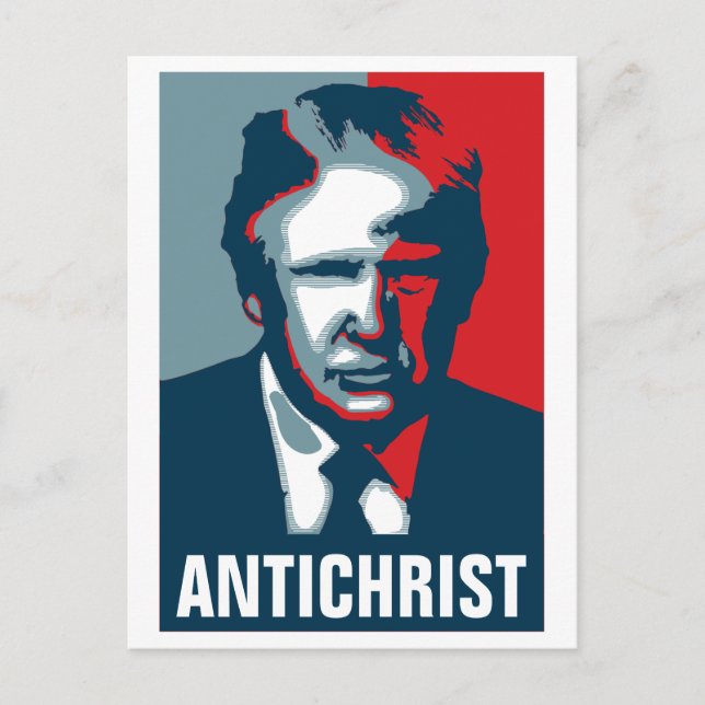Donald Trump ANTICHRIST Postcard (Front)
