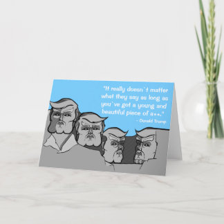 Donald Trump as Mount Rushmore Card