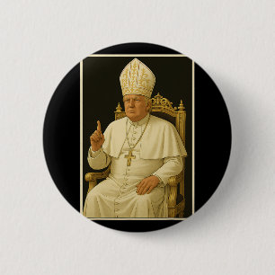 Donald Trump As Pope Vatican Meme 1 2 Inch Round Button