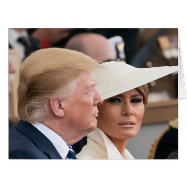 Donald Trump Avec La Première Dame Melania (Devant horizontal)