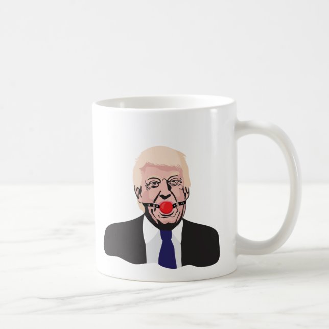 Donald Trump avec une boule de bâillon - tasse de (Droite)