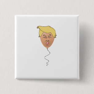 Donald Trump Balloon 2 Inch Square Button
