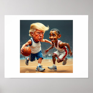 Donald Trump Barack Obama  Poster