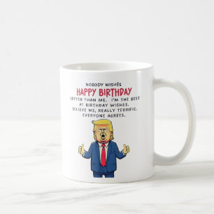 Donald Trump Birthday Card Coffee Mug