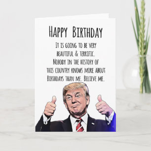 Donald Trump Birthday Card – Funny Political Humor