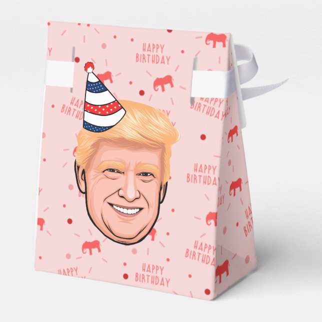 DONALD TRUMP BIRTHDAY FAVOR BOX (Back Side)