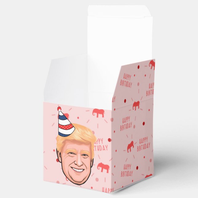 DONALD TRUMP BIRTHDAY FAVOR BOX (Opened)