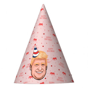 DONALD TRUMP BIRTHDAY PARTY HAT