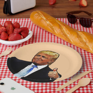 DONALD TRUMP BIRTHDAY PARTY PAPER PLATES