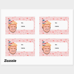 DONALD TRUMP BIRTHDAY STICKER