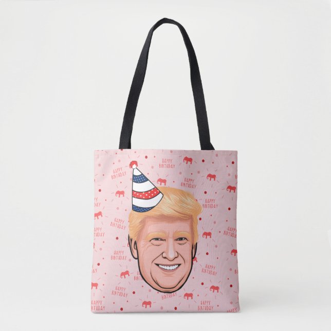DONALD TRUMP BIRTHDAY TOTE BAG (Front)