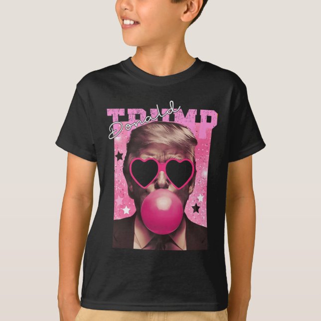 Donald Trump Bubble Gum Pink Sungles  T-Shirt (Front)