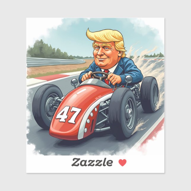 Donald Trump, car racing champion (Sheet)