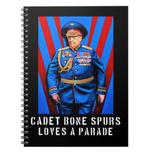 Donald Trump Caricature - Cadet Bone Spurs Notebook