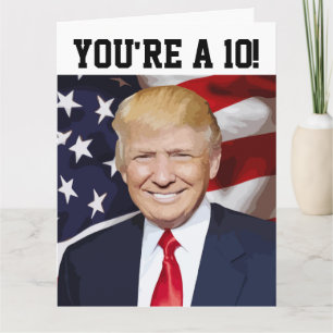 DONALD TRUMP CARTE D'ANNIVERSAIRE FUNNY VOUS ÊTES 