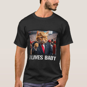 Donald Trump Cat Nine Lives Baby  T-Shirt