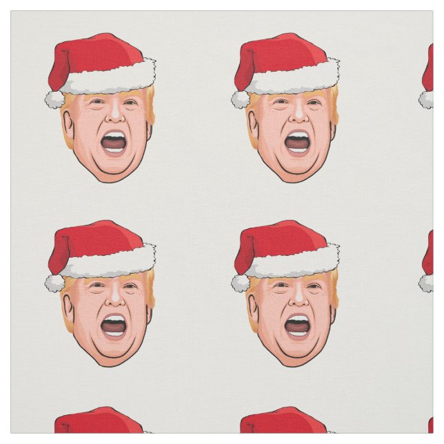 DONALD TRUMP Christmas Fabric (Swatch)