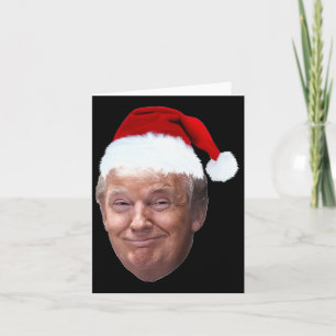 Donald Trump Christmas Funny Santa Hat Gift  Card