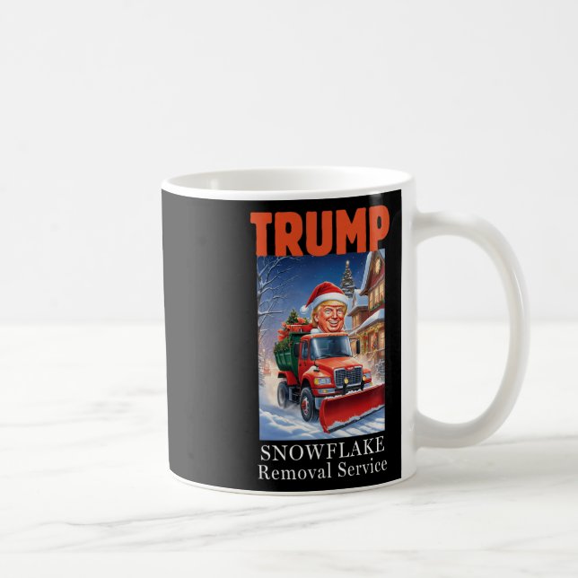 Donald Trump Christmas Funny Snowflake Removal  Coffee Mug (Right)