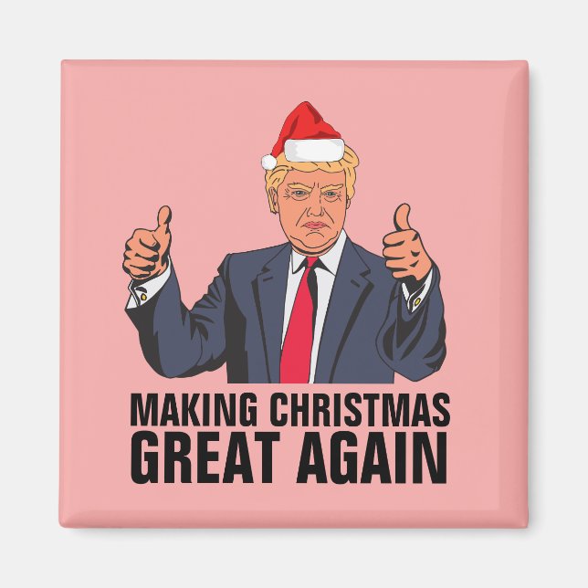 DONALD TRUMP CHRISTMAS MAGNETS (Devant)