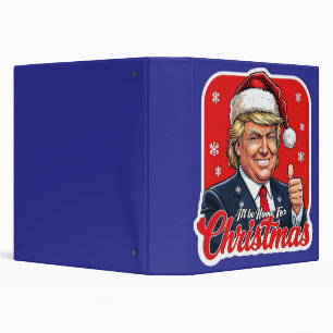 Donald Trump Christmas Santa Claus Art Binder