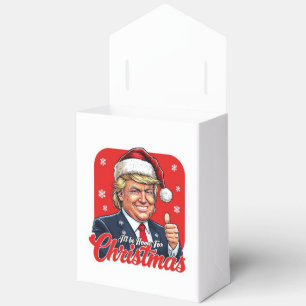 Donald Trump Christmas Santa Claus Art Favor Box