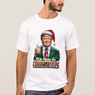 Donald Trump Christmas Santa Hat Thumbs Up T-Shirt