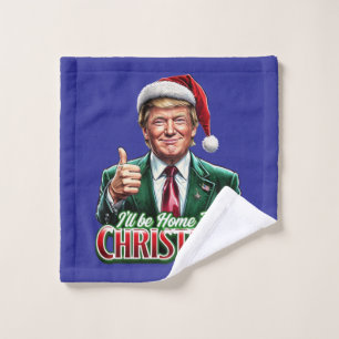 Donald Trump Christmas Santa Hat Thumbs Up Wash Cloth