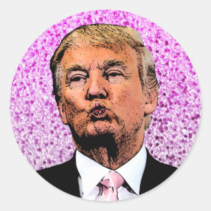 DONALD TRUMP CHRISTMAS SEALED WITH A KISS STICKERS