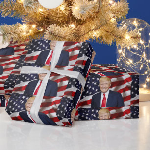 DONALD TRUMP CHRISTMAS WRAPPING PAPER