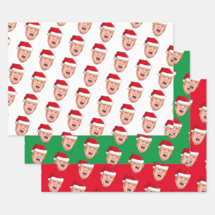 DONALD TRUMP Christmas Wrapping Paper Sheet