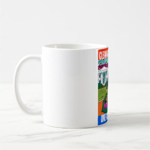 DONALD TRUMP - CLEANING UP AMERICA, ONE BAG A TIME COFFEE MUG