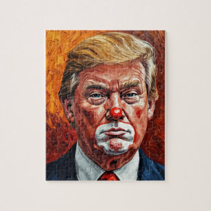 donald trump clown funny jigsaw puzzle