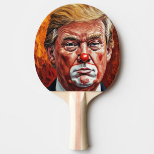 donald trump clown ping pong paddle