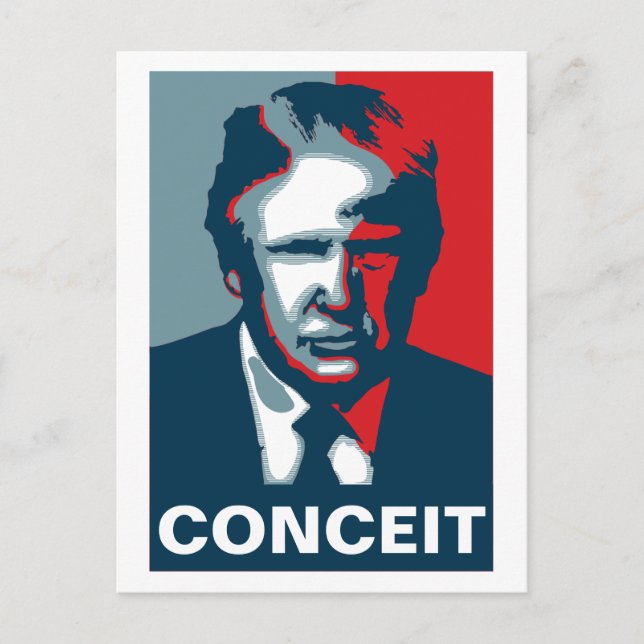 Donald Trump CONCEIT Postcard (Front)