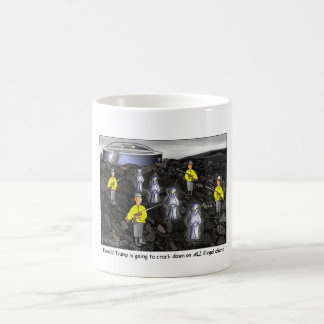 Donald Trump Cracks Down on All Illegal Aliens Coffee Mug