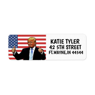 DONALD TRUMP Custom Return Address Labels