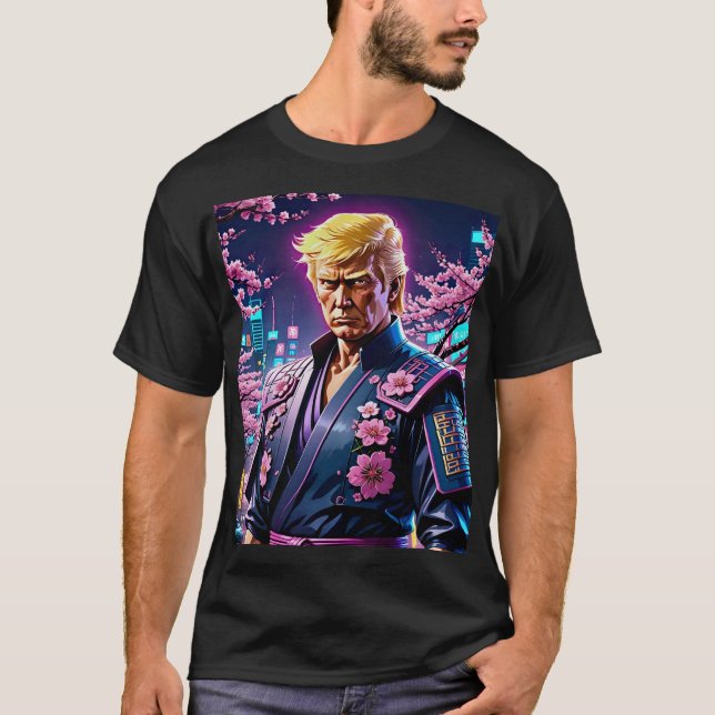Donald Trump Cyberpunk Samurai Warrior Tee (Front)