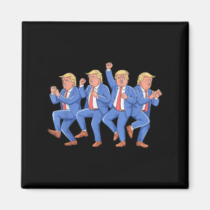 Donald Trump Dance 4th Of July Trump 2025  Magnet