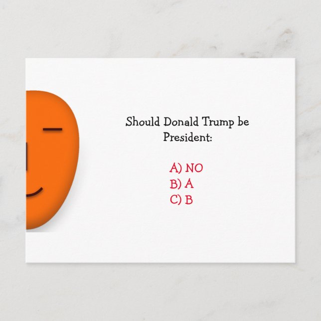 Donald Trump devrait-il être président ? | Carte p (Devant)
