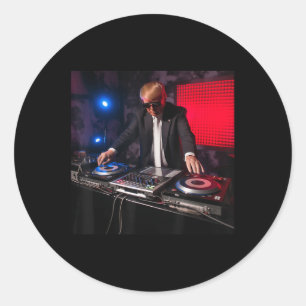 Donald Trump Dj On The Turntables  Classic Round Sticker