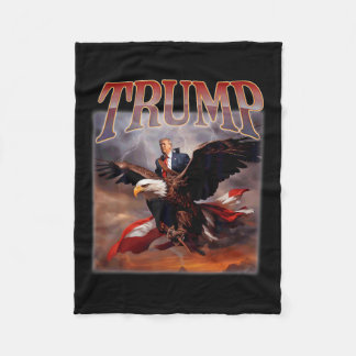 Donald Trump Eagle Usa President 2024 Take America Fleece Blanket
