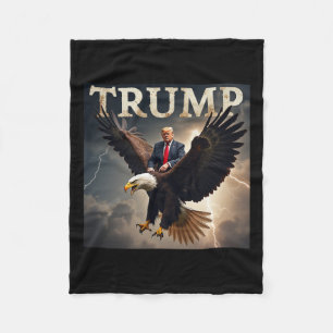 Donald Trump Eagle Usa President America Fleece Blanket