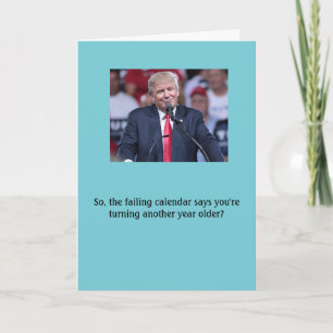 Donald Trump "Fake News" Birthday Card