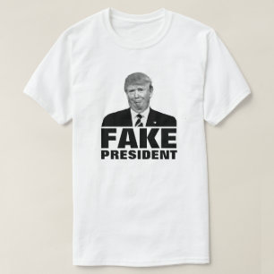 Donald Trump "FAKE PRESIDENT" For Light Colours T-Shirt