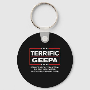 Donald Trump Fathers Day Gift For Geepa Funny Camp Keychain